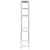  3-Tier Storage Rack over Laundry Machine Silver 27.2"x11"x66.5 A949-282465