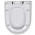  Soft-close Toilet Seat with Quick-release Design White Square A949-141765