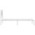  Metal Bed Frame without Mattress with Headboard White 39.4"x78.7 A949-374285