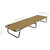  Folding Sun Lounger Taupe Steel A949-47758