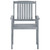  Patio Chairs with Cushions 4 pcs Gray Solid Acacia Wood A949-3061254