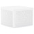  Side Table White 21.3"x21.3"x14.4" Plastic A949-48774