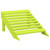 Patio Adirondack Chair with Ottoman Solid Fir Wood Green A949-315866