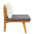  Patio Chair with Cushions Solid Acacia Wood A949-46671