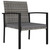  5 Piece Patio Dining Set Poly Rattan Gray A949-3065712