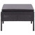  3 Piece Patio Lounge Set with Cushions Poly Rattan Black A949-48957
