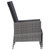  2 Piece Patio Lounge Set with Cushions Poly Rattan Gray A949-310233