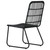  3 Piece Patio Dining Set Poly Rattan and Glass A949-3060249