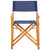  Director's Chairs 2 pcs Solid Acacia Wood Blue A949-45948