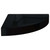  Floating Corner Shelves 2 pcs High Gloss Black 9.8"x9.8"x1.5" MDF A949-323890