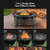 Outdoor Fire Pit with BBQ Grill and High-temp Resistance Finish B593-JV10178