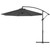 10' Cantilever Tilt Offset Patio Umbrella w/ UV & Water Safe Material & Cross Base (Weight Not Incl P295-84D-082V00GY