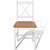  Dining Chairs 6 pcs White Pinewood A949-271497