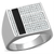 TS222 - Rhodium 925 Sterling Silver Ring with AAA Grade CZ  in Clear A874-TS222
