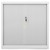  Sliding Door Cabinet Gray 35.4"x15.7"x35.4" Steel A949-336430