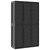  Outdoor Storage Cabinet Black 38.2"x14.6"x65" PP A949-364208