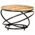  Coffee Table Black 23.6"x23.6"x15.7" Solid Rough Mango Wood A949-321935