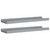  Picture Frame Ledge Shelves 2 pcs Gray 15.7"x3.5"x1.2" MDF A949-323934