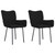  Dining Chairs 2 pcs Black Velvet A949-344826