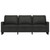  3-Seater Sofa Black 70.9" Fabric A949-359175