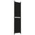  6-Panel Room Divider Black 118.1"x86.6" Fabric A949-350257