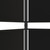 6-Panel Room Divider Black 118.1"x86.6" Fabric A949-350257
