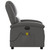  Electric Massage Recliner Chair Gray Real Leather A949-3205935