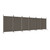  6-Panel Room Divider Anthracite 204.7"x70.9" Fabric A949-350272