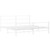  Metal Bed Frame without Mattress with FootboardWhite 76"x79.9 A949-355438