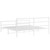 Metal Bed Frame without Mattress with FootboardWhite 76"x79.9 A949-355438