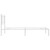  Metal Bed Frame without Mattress with Headboard White 39.4"x78.7 A949-376368