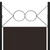  4-Panel Room Divider Brown 63"x70.9 A949-320703