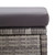  6 Piece Patio Sofa Set with Cushions Poly Rattan Dark Gray A949-46150