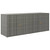 Garden Storage Cabinet Gray 78"x21.9"x31.5" Poly Rattan A949-319871