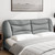  Headboard Cushion "Hvar" Light Gray 76" Fabric A949-374633