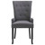  Dining Chairs with Armrests 2 pcs Dark Gray Fabric A949-276908