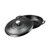 Black 4 Quart Lightweight Cast Iron Braiser Made in USA Q280-BLBRUSA15013
