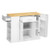 Kitchen Island Cart with Storage, 42.36 in Wide Island Table for Kitchen, with 2 Drawers, Storage C E415-CFD2C3M11MBKNUKIB001V0