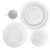 18-Piece White Porcelain Dinnerware Set with Plates Bowls Mugs - Service for 4 Q280-ETPMWDS4412536871