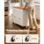 Kitchen Island Cart with Storage, 47.64 in Wide Mobile Rolling Storage Island on Swivel Wheels, wit E415-CFD2C4M10MKZNLHCS001V0