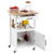 Kitchen Island Cart with Single Door Cabinet, Mobile Carts with Drawer, Towel Rack, Hooks, Portable E415-BFBYDKCFDBS1FW1W4001V0