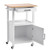 Kitchen Island Cart with Single Door Cabinet, Mobile Carts with Drawer, Towel Rack, Hooks, Portable E415-BFBYDKCFDBS1FW1W4001V0