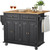 Kitchen Island Cart, 43" Wood Top Mobile Carts with Storage Cabinet, Rolling Table with Drop Leaf,  E415-QFBYDKCFD2XJ6INJTV0