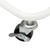  3-Tier Trolley White 16.9"x13.4"x31.1" Steel A949-335866