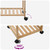  Kitchen Trolley with Wheels Natural 14.57 x 14.17 x 31.50 in A949-42028294