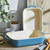 Set of 2 - Ceramic Stoneware Baking Dish Set in Blue Green Turquoise Ivory Q280-CRBDST46925817