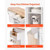 Kitchen Island Cart, with Solid Wood Top and Storage Cabinet, Mobile Rolling Table with Drop Leaf,  E415-BFBYDKCFDBS2K4K0T001V0