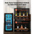 20 Bottle Wine Fridge, Freestanding Wine Cooler Refrigerator, Dual Zone Cooler, 41?„‰ to 65?„‰ Adju E415-SQDLSJJDZSSQPG9G5001V1