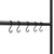  Towel Rack Ladder with 5 Tiers Black 22.8x68.9" Iron A949-343114