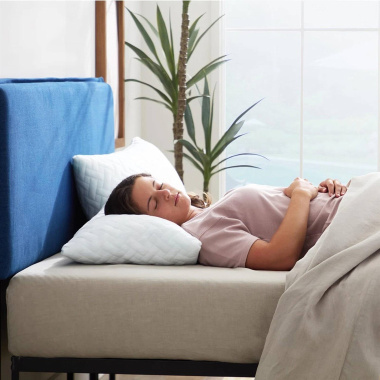 Set of 2 - Shredded Memory Foam Bed Pillows with 2 Pillowcases - Standard size Q280-SMPST286512836